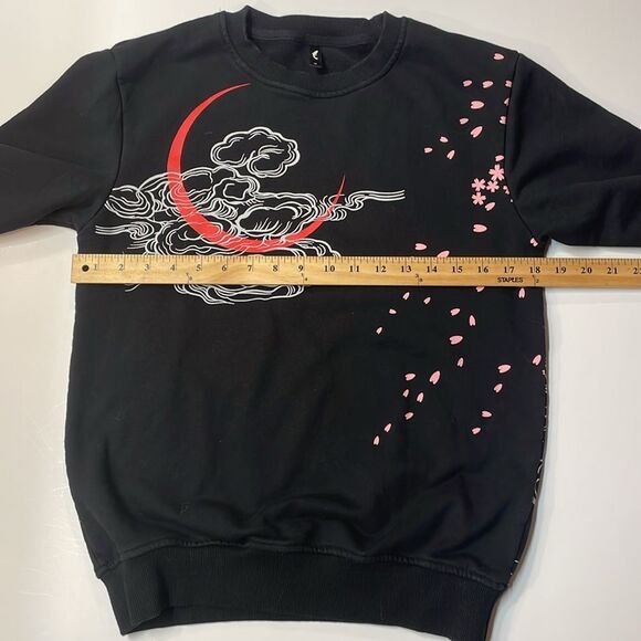 Koisea Sukajan-Style Tiger Embroidered Black Sweatshirt Unisex Sz M - Picture 6 of 8